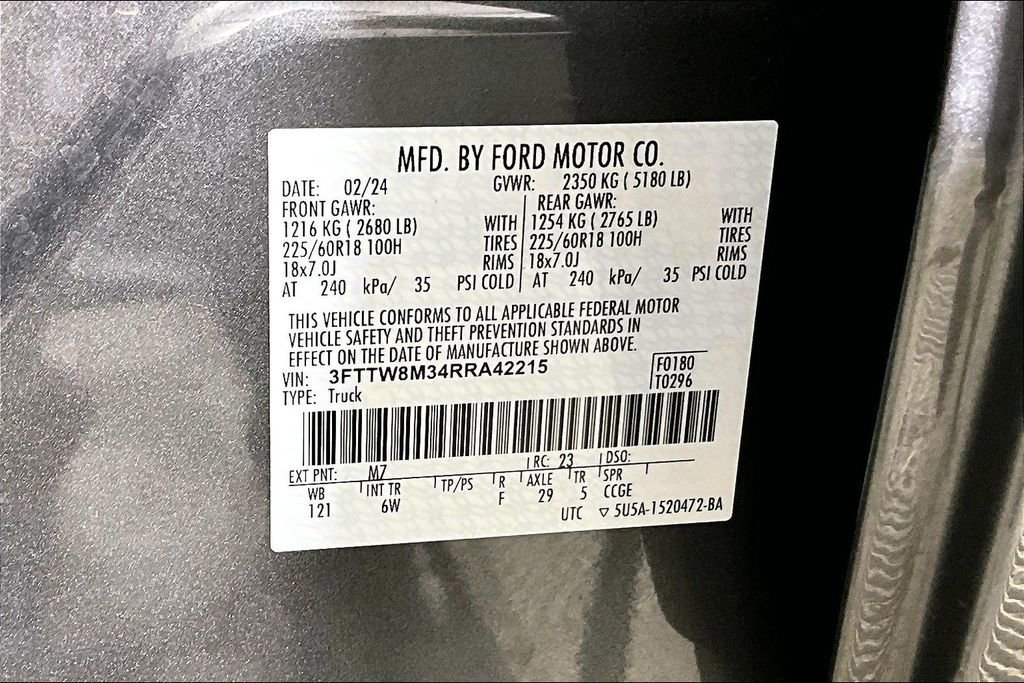 Used 2024 Ford Maverick Lariat w/ Black Appearance Package image 32