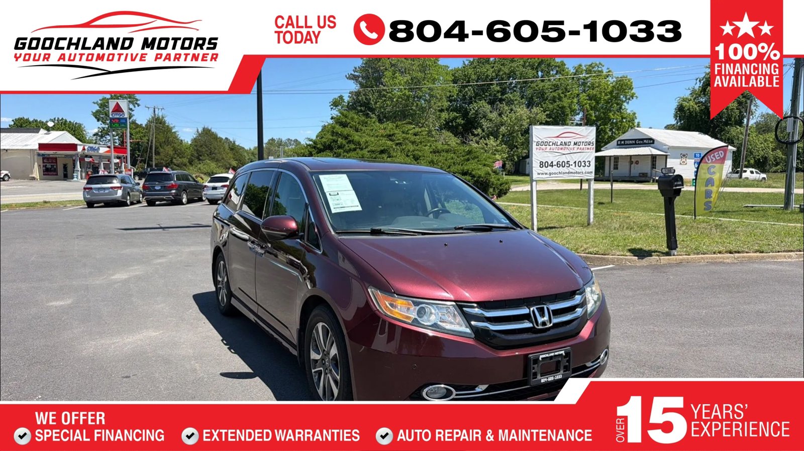 Used 2015 Honda Odyssey Touring Elite image 1