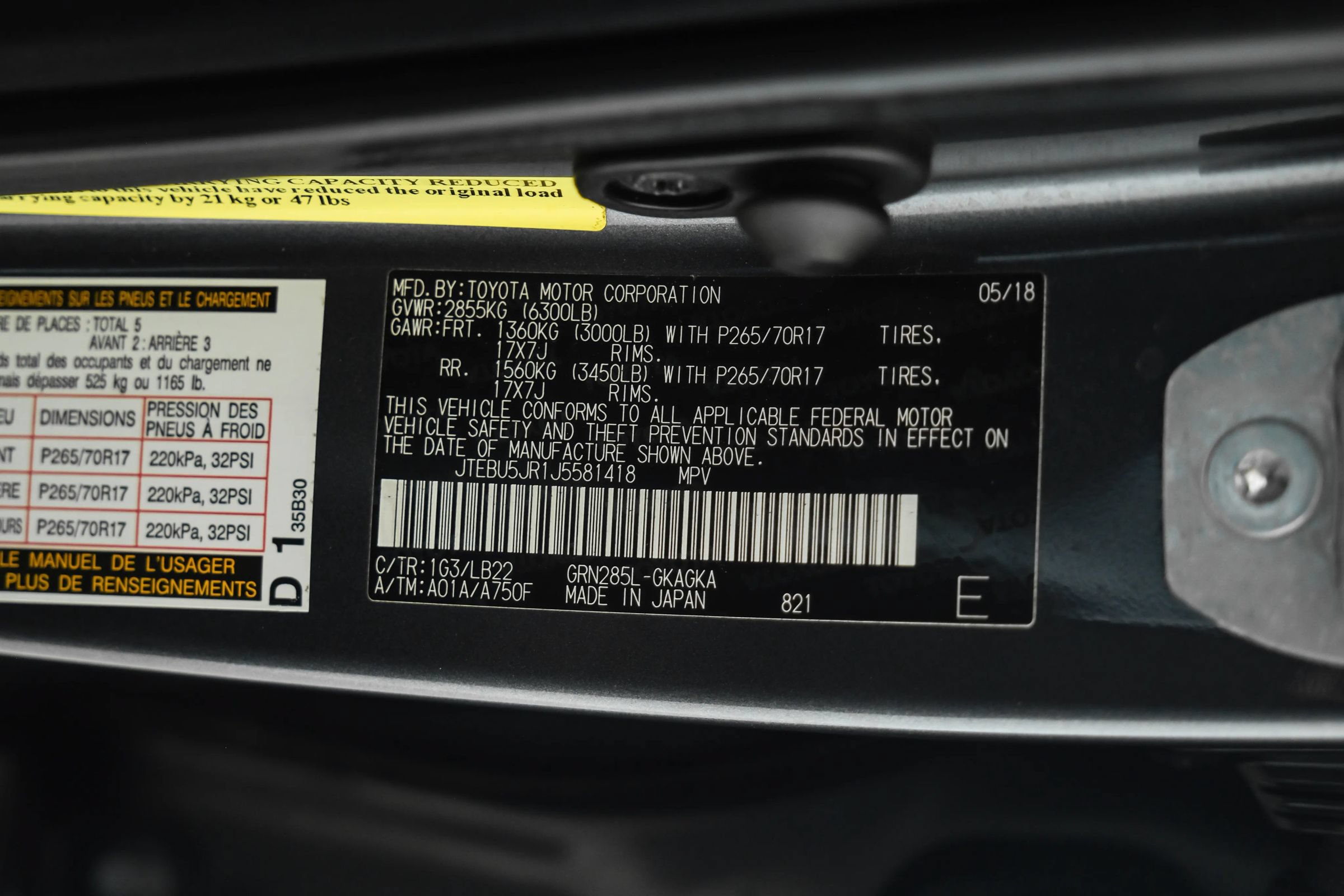 Used 2018 Toyota 4Runner SR5 Premium AWD/4WD image 54