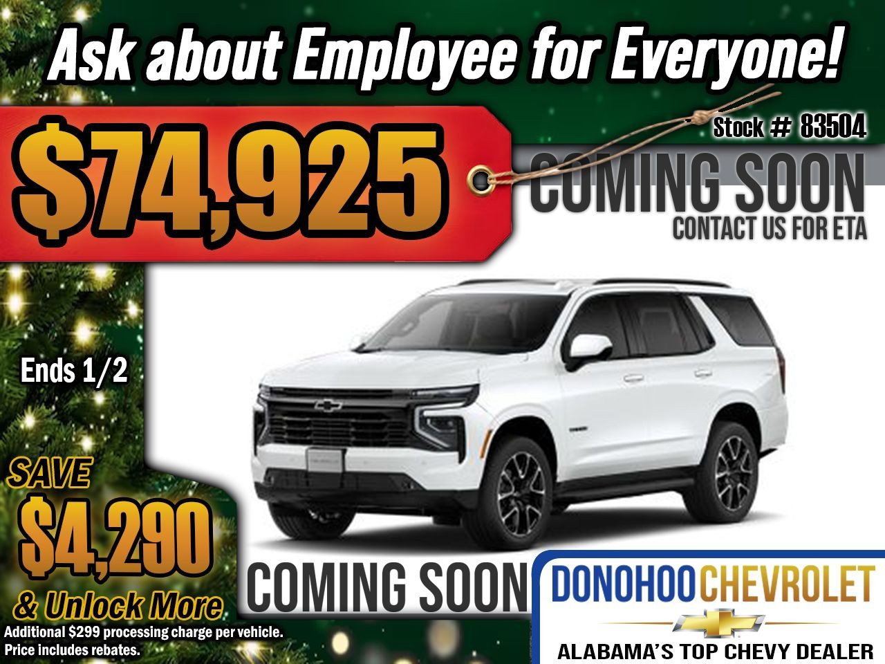 New 2026 Chevrolet Tahoe RST