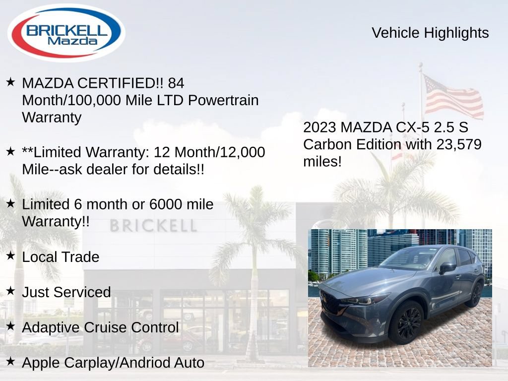 Used 2023 MAZDA CX-5 Carbon Edition AWD/4WD image 16
