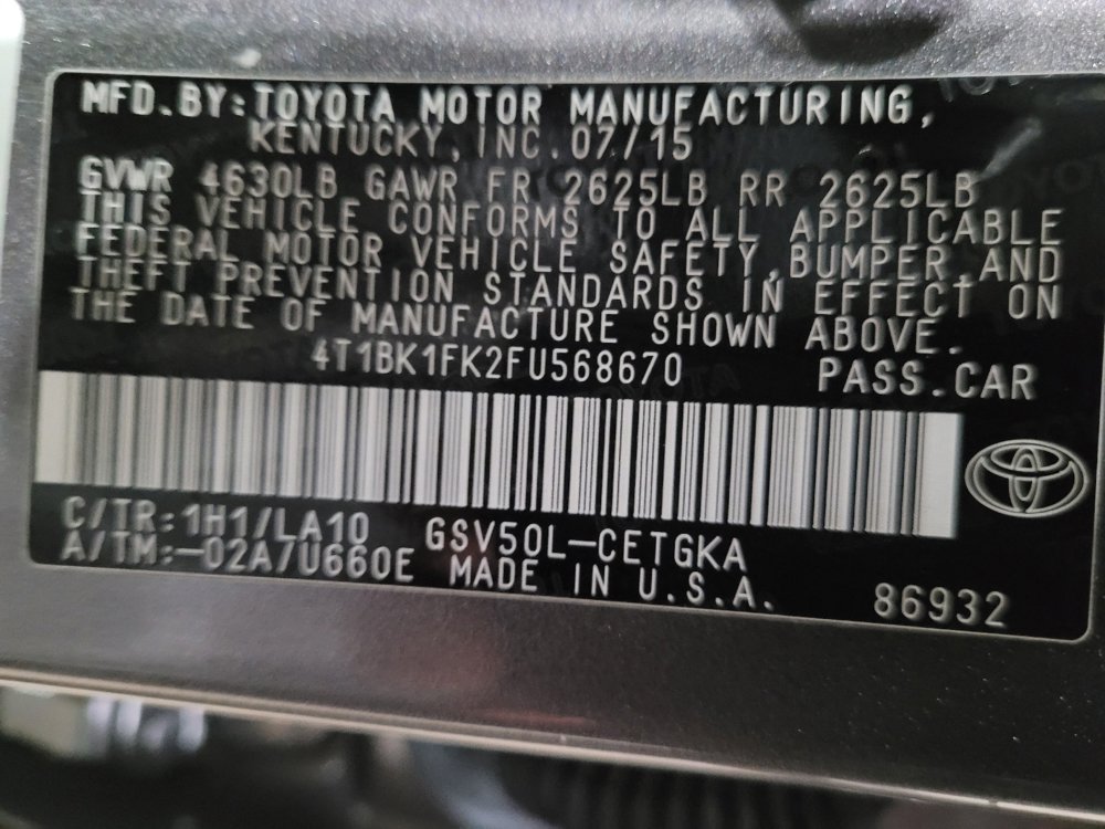 Used 2015 Toyota Camry XLE image 33