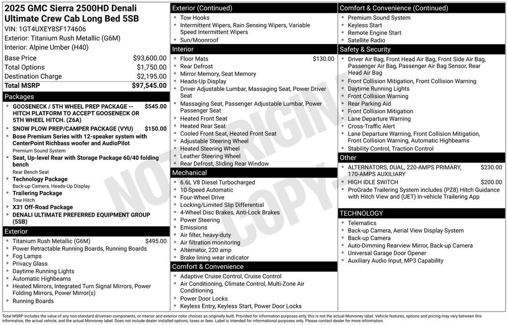 Certified 2025 GMC Sierra 2500 Denali Ultimate AWD/4WD image 37
