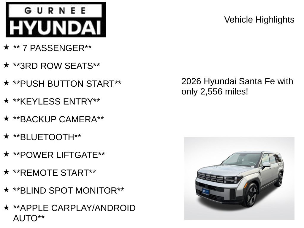 Certified 2026 Hyundai Santa Fe SE AWD/4WD image 7