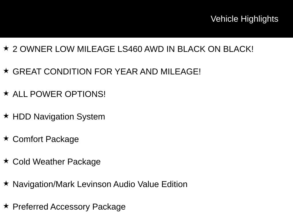 Used 2011 Lexus LS 460 AWD w/ Luxury Value Edition image 5