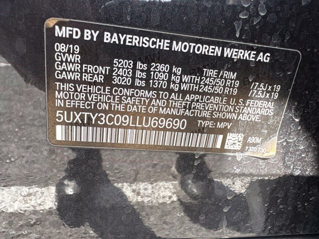 Used 2020 BMW X3 sDrive30i w/ Premium Package RWD image 9