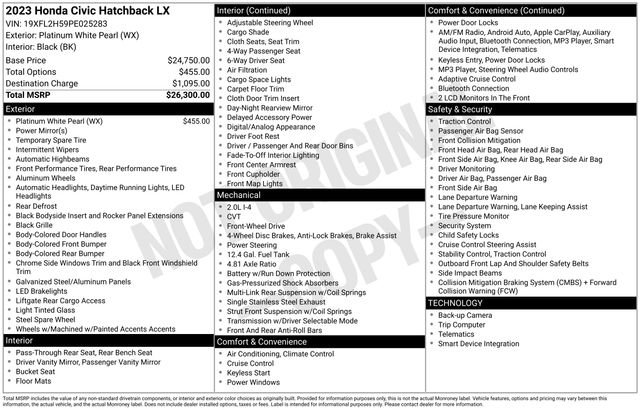 Certified 2023 Honda Civic LX image 3
