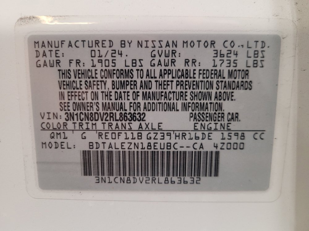 Used 2024 Nissan Versa S w/ S Plus Package FWD image 33
