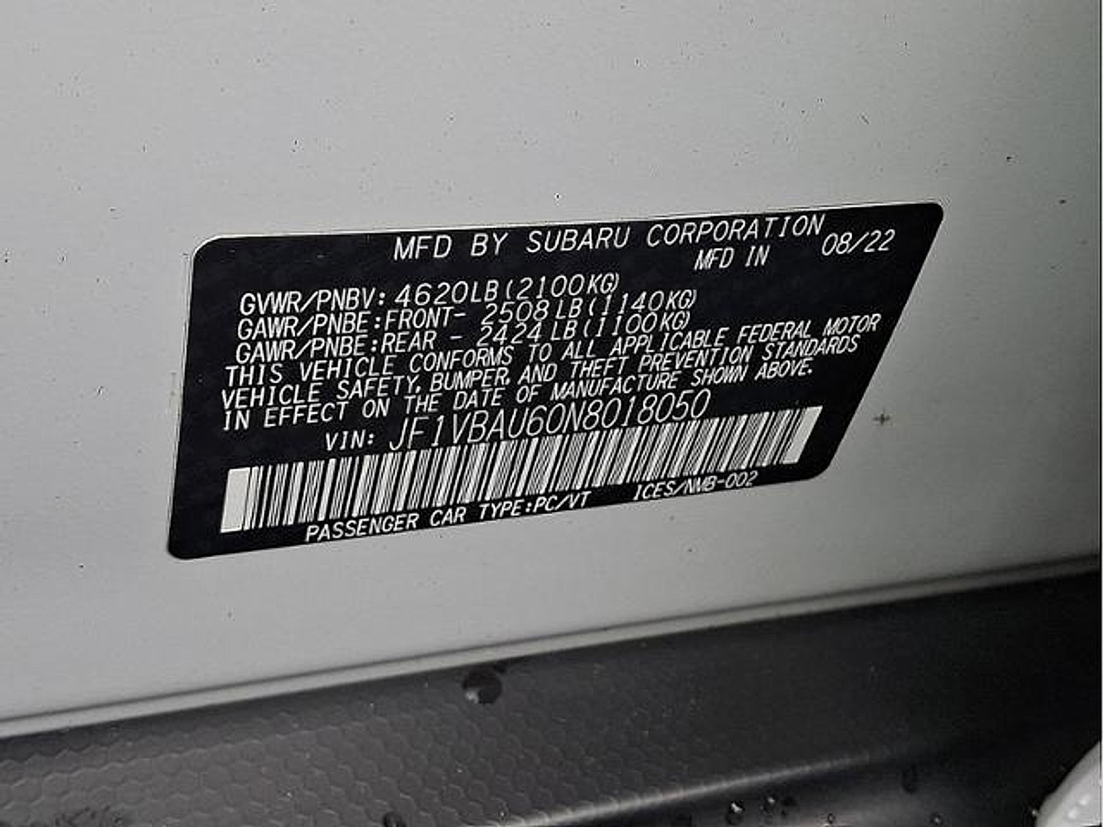 Used 2022 Subaru WRX GT AWD/4WD image 25