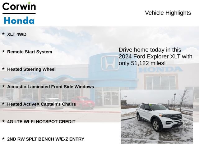 Used 2024 Ford Explorer XLT w/ Equipment Group 202A image 6