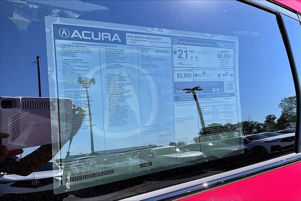 New 2026 Acura MDX A-Spec AWD/4WD image 30