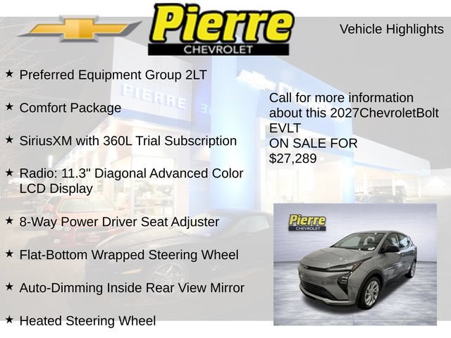 New 2027 Chevrolet Bolt LT w/ Comfort Package FWD image 7