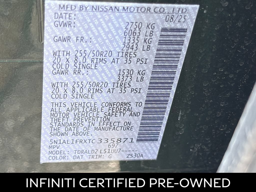 Certified 2026 INFINITI QX60 Luxe w/ Family Package FWD image 28