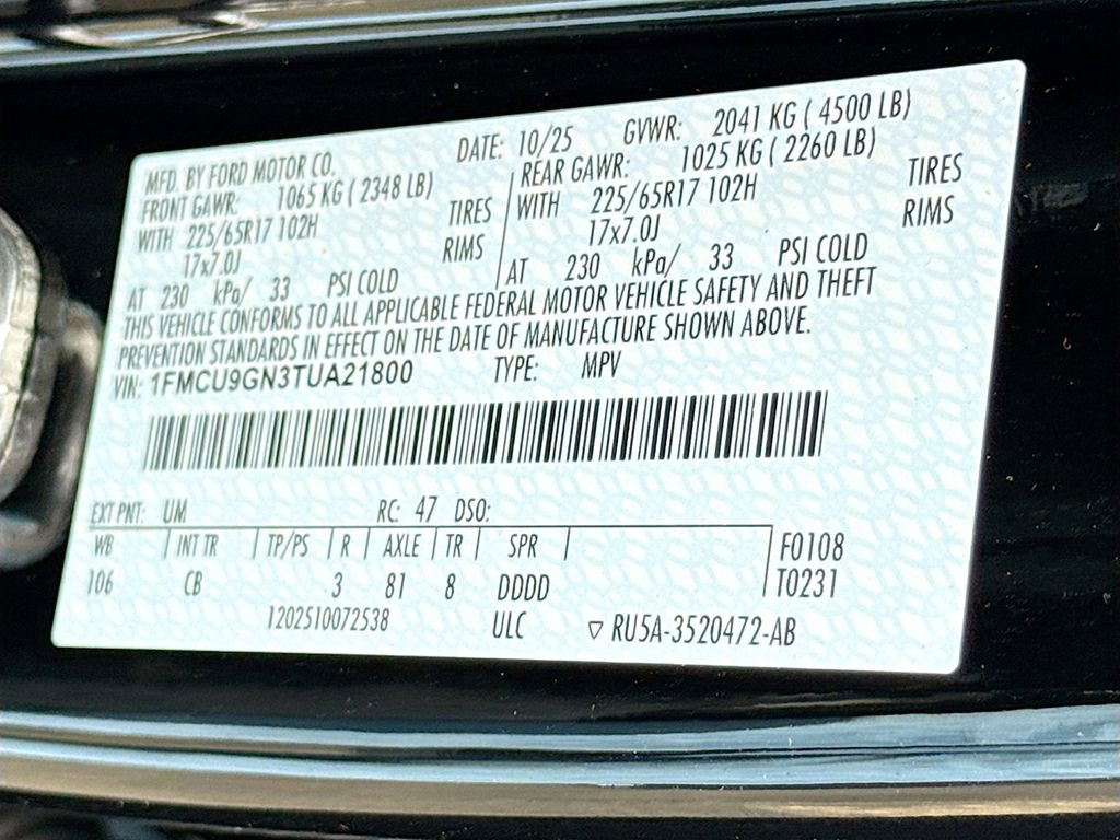 New 2026 Ford Escape Active w/ Cold Weather Package image 34