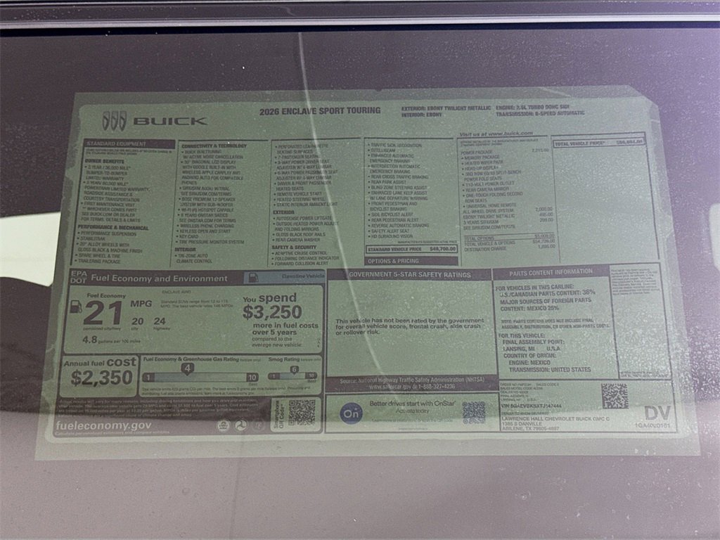 New 2026 Buick Enclave Sport Touring w/ Power Package image 20