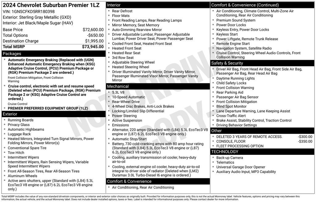 Used 2024 Chevrolet Suburban Premier image 44