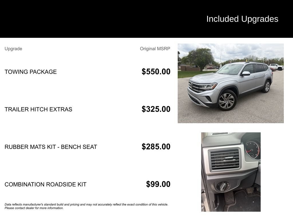 Used 2021 Volkswagen Atlas SE w/ Towing Package AWD/4WD image 6