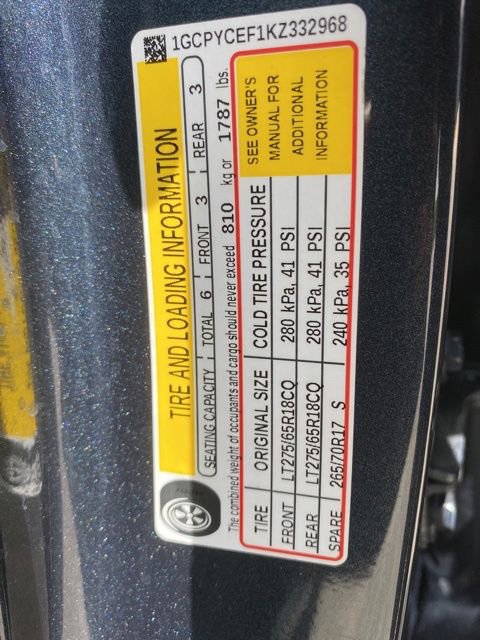 Used 2019 Chevrolet Silverado 1500 Custom Trail Boss w/ Custom Convenience Package AWD/4WD image 35