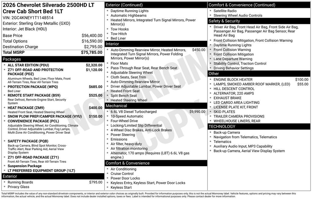 New 2026 Chevrolet Silverado 2500 LT w/ All Star Edition image 2