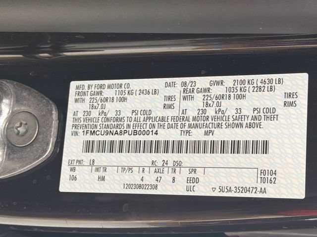 Certified 2023 Ford Escape ST-Line Select w/ Tech Pack #2 AWD/4WD image 38