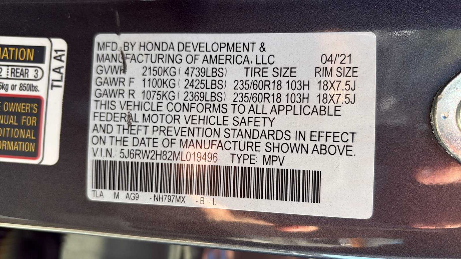 Used 2021 Honda CR-V EX-L image 15