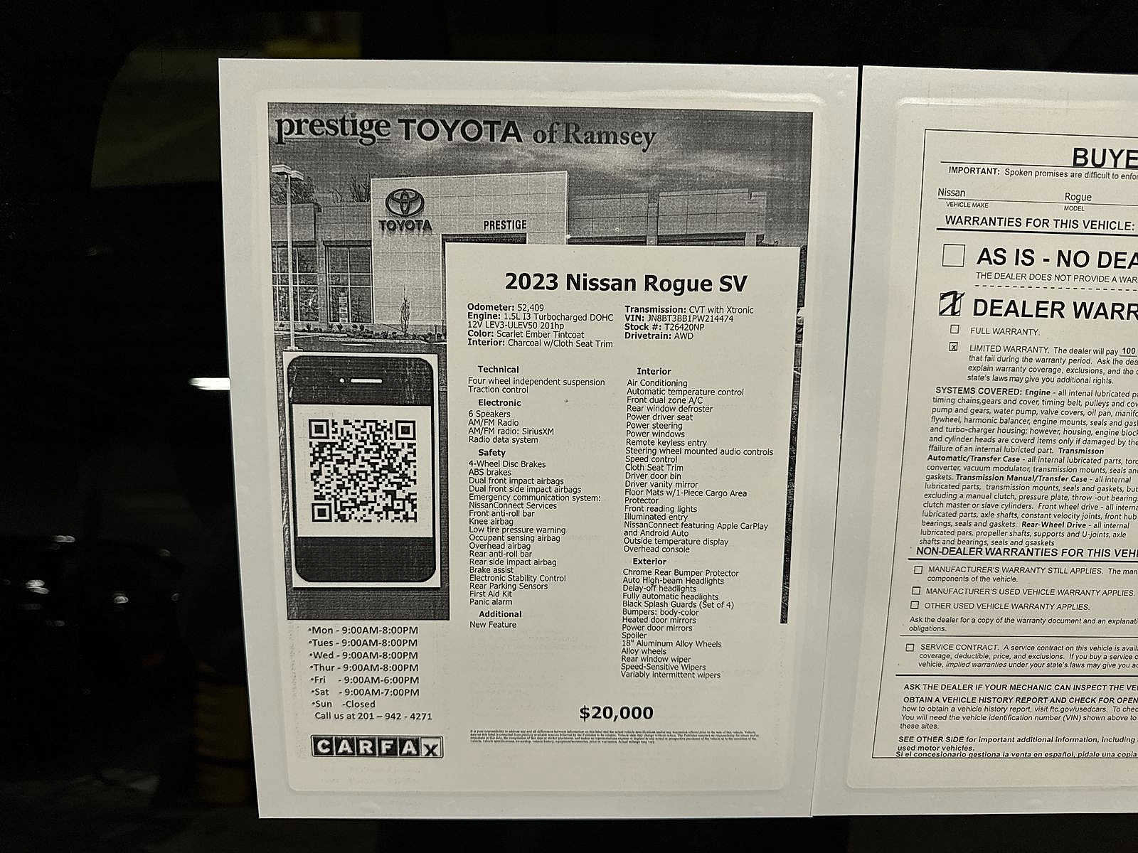 Used 2023 Nissan Rogue SV image 13