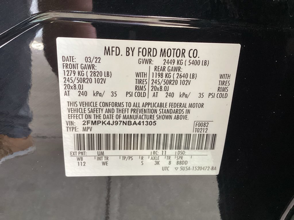 Used 2022 Ford Edge ST-Line w/ Class II Trailer Tow Package AWD/4WD image 77