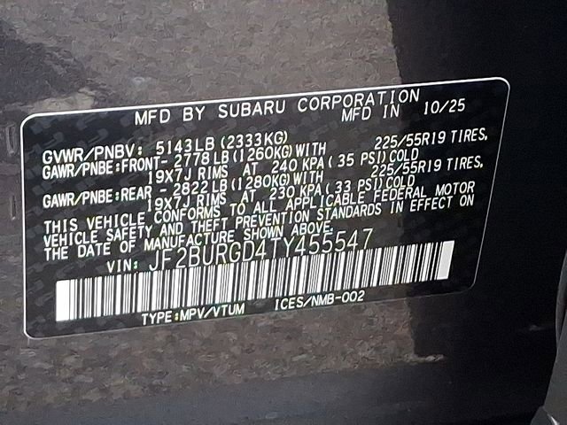 New 2026 Subaru Outback Limited XT image 24