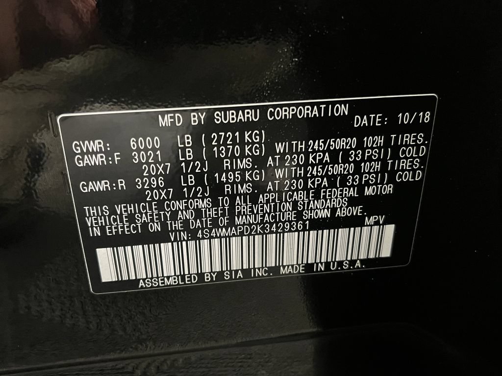 Used 2019 Subaru Ascent Limited AWD/4WD image 29
