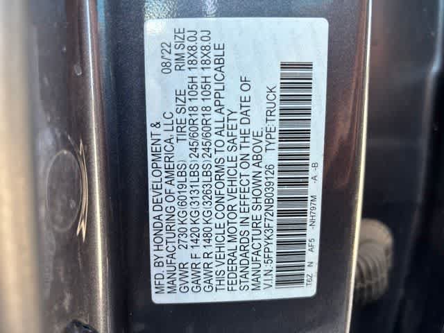 Used 2022 Honda Ridgeline RTL-E image 22