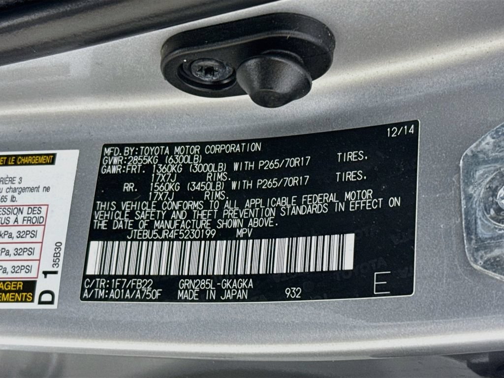 Used 2015 Toyota 4Runner SR5 AWD/4WD image 33