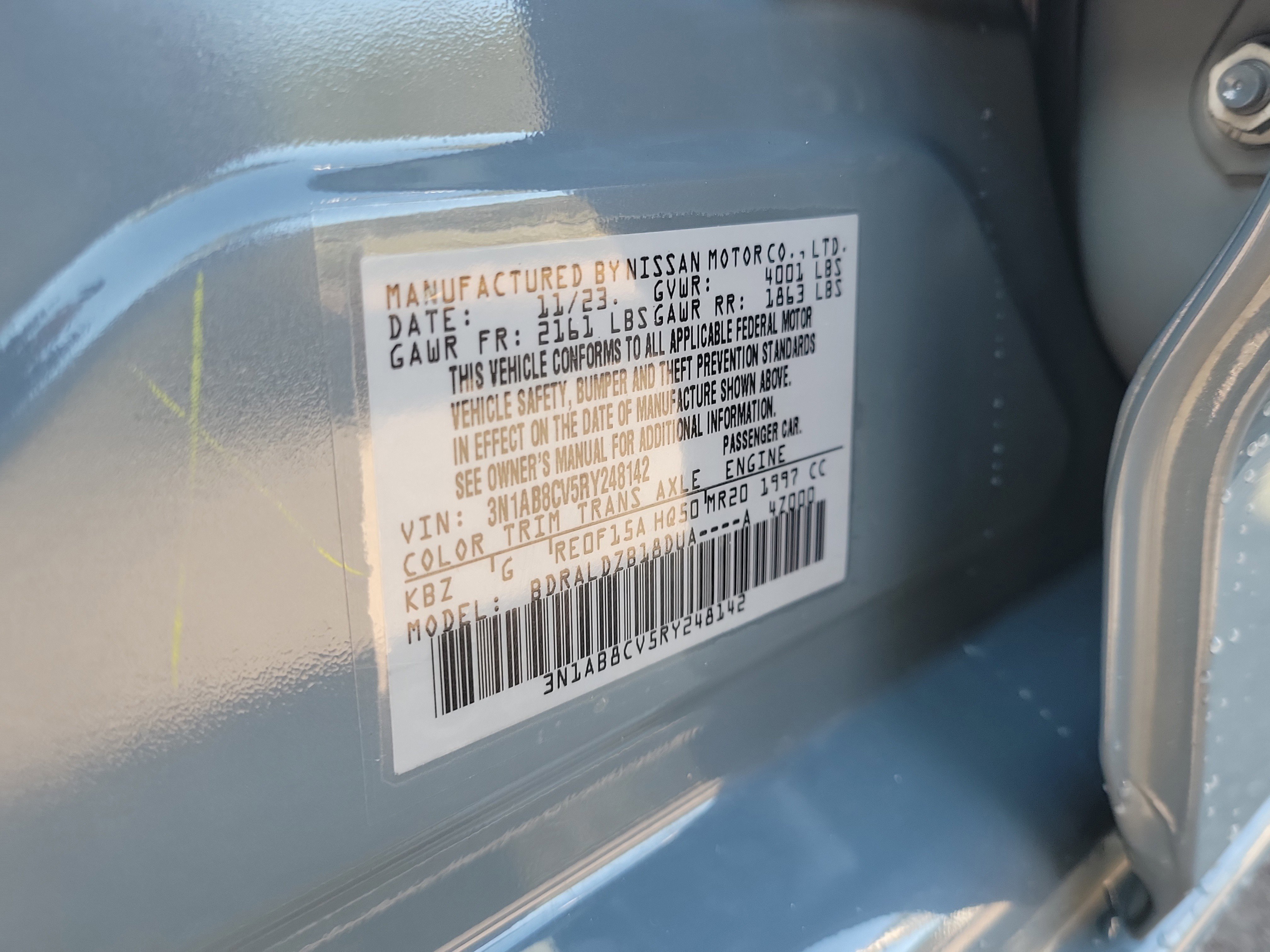 Certified 2024 Nissan Sentra SV image 32