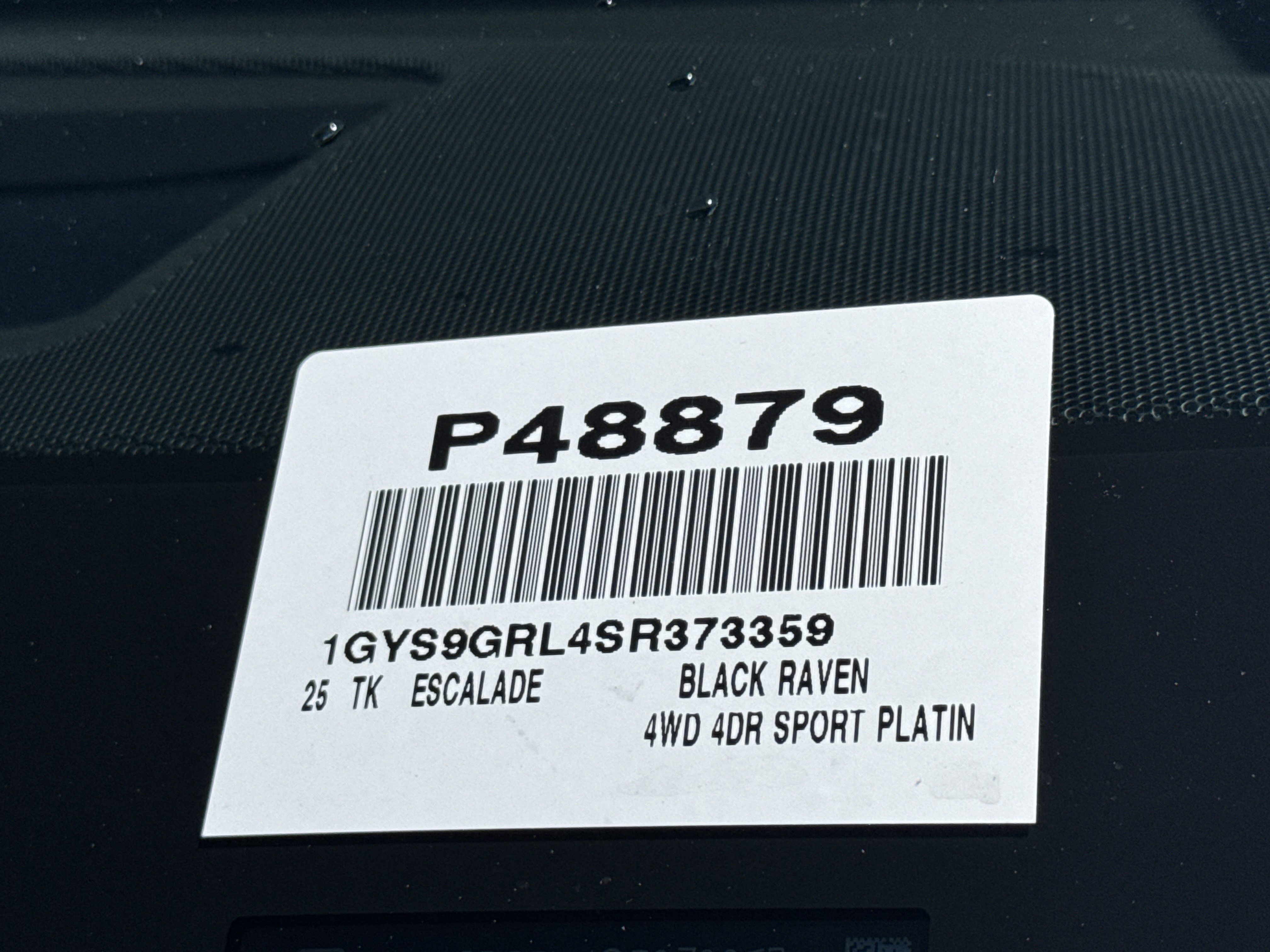 Used 2025 Cadillac Escalade Sport Platinum w/ LPO, ONYX Package image 44