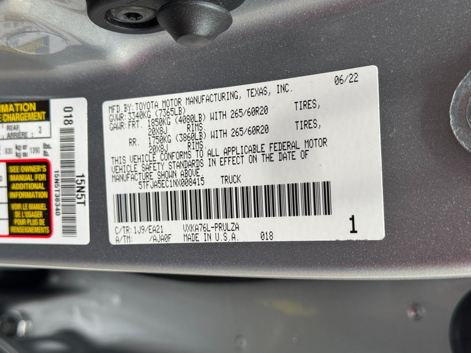 Used 2022 Toyota Tundra Limited AWD/4WD image 49