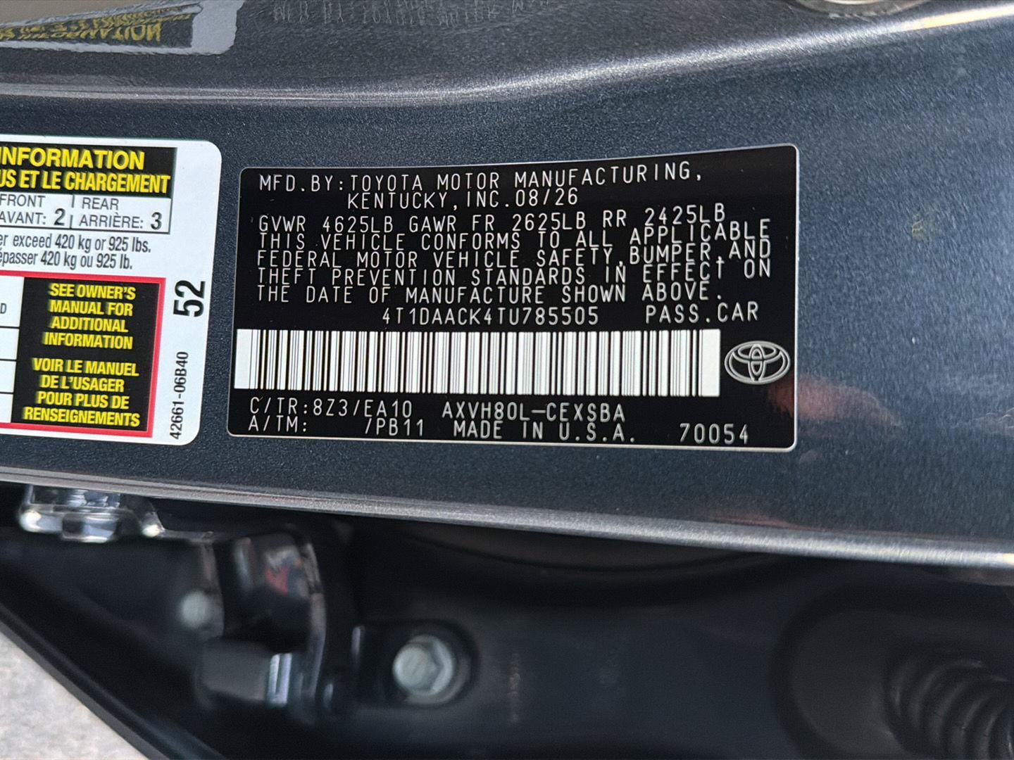 New 2026 Toyota Camry SE w/ Multimedia Upgrade Package FWD image 34