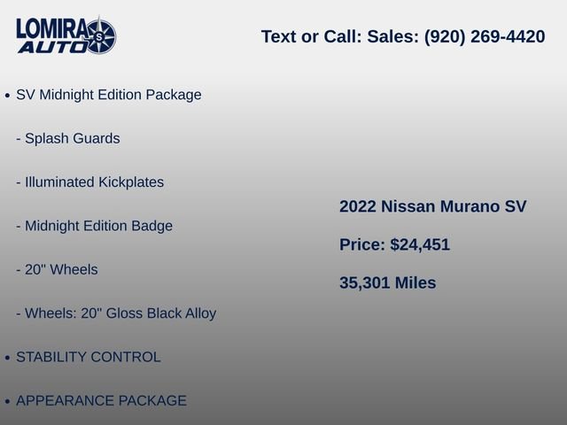 Used 2022 Nissan Murano SV AWD/4WD image 6