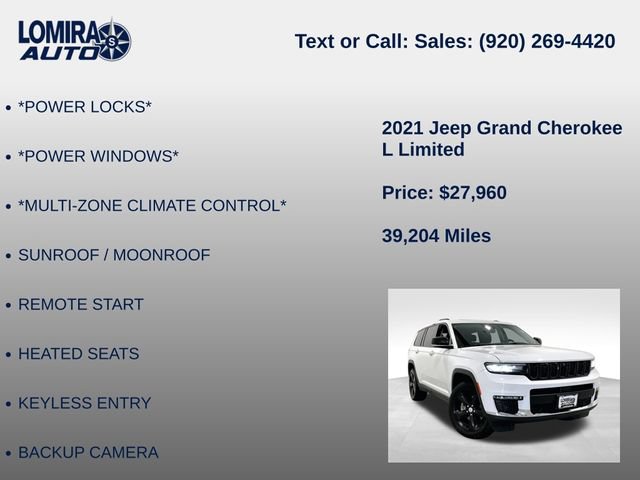 Used 2021 Jeep Grand Cherokee L Limited w/ Luxury Tech Group II AWD/4WD image 33