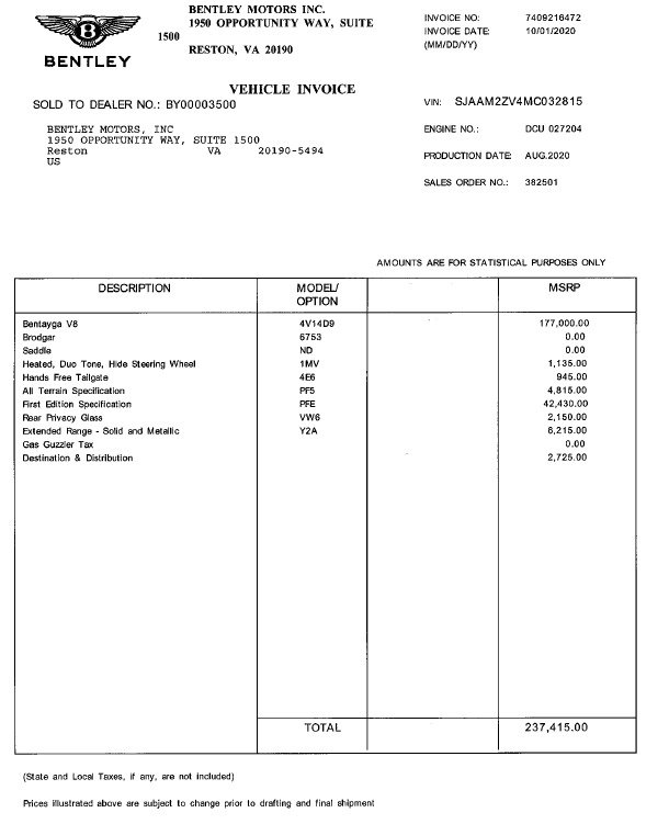 Certified 2021 Bentley Bentayga image 31