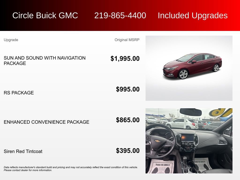 Used 2016 Chevrolet Cruze Premier image 3