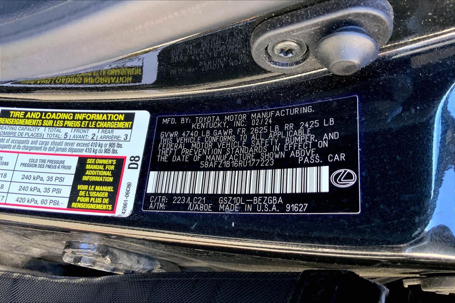 Used 2024 Lexus ES 350 Ultra Luxury w/ Accessory Package (Z2) FWD image 37