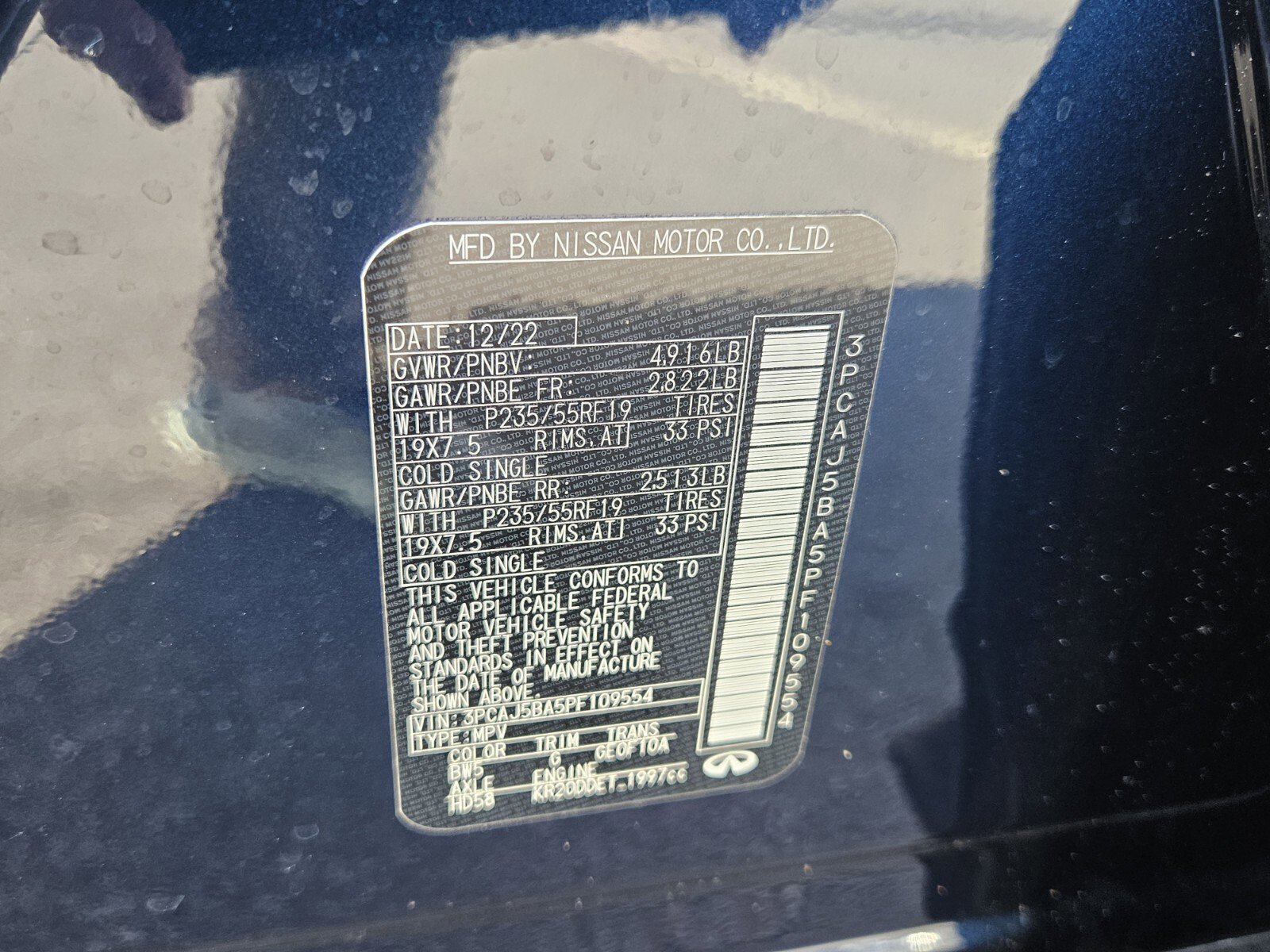 Certified 2023 INFINITI QX50 Luxe image 20