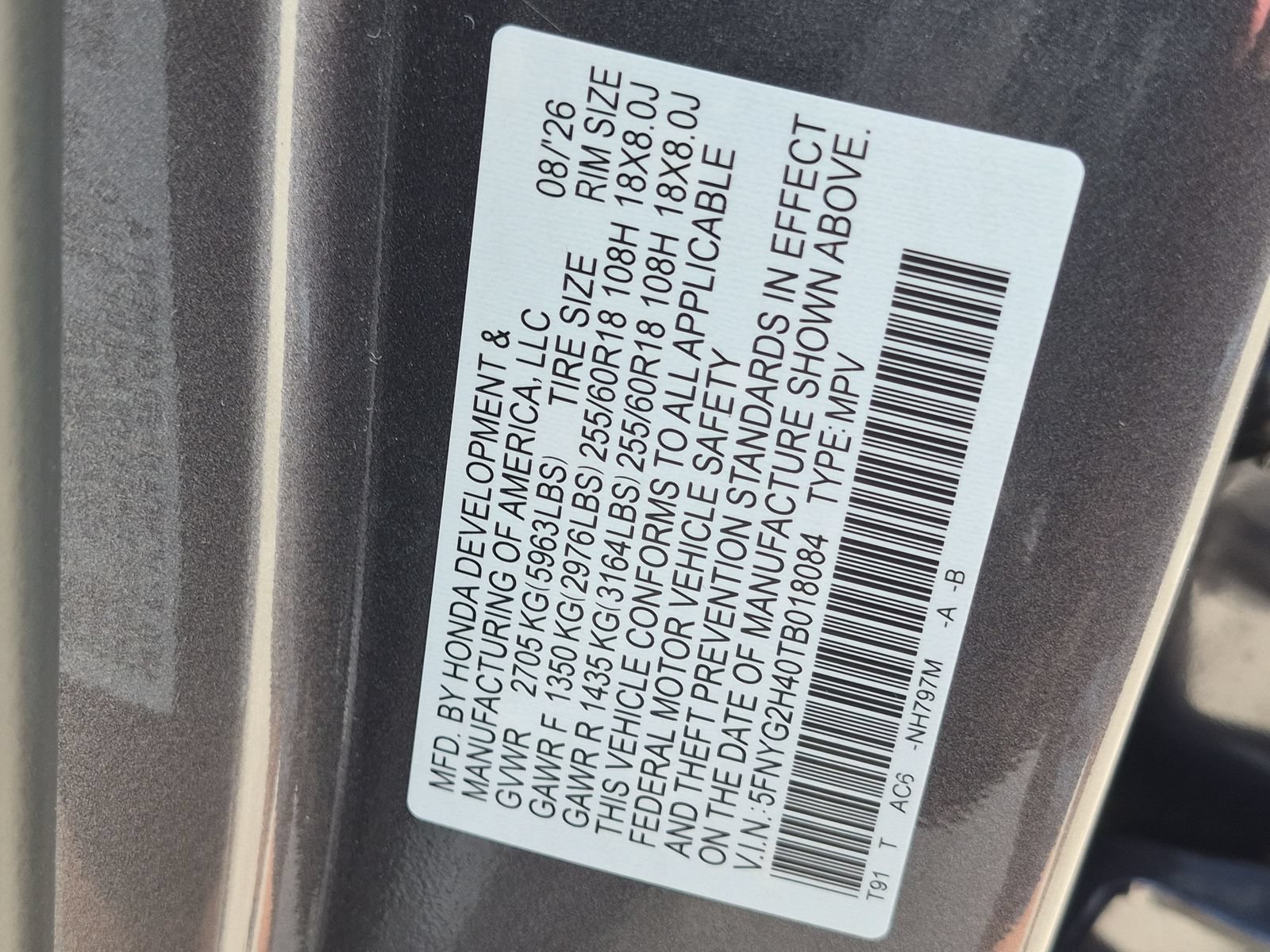New 2026 Honda Pilot EX-L image 24