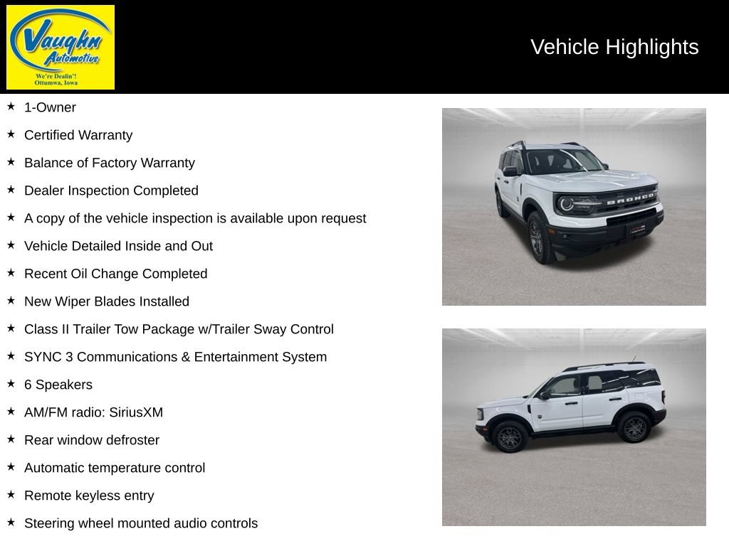 Used 2023 Ford Bronco Sport Big Bend w/ Convenience Package AWD/4WD image 2