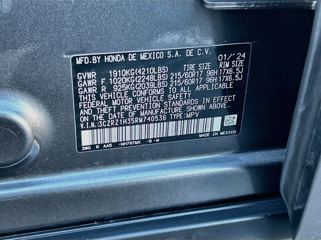 Certified 2024 Honda HR-V LX image 29