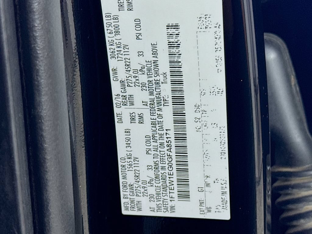 Used 2016 Ford F150 Limited w/ Trailer Tow Package AWD/4WD image 43