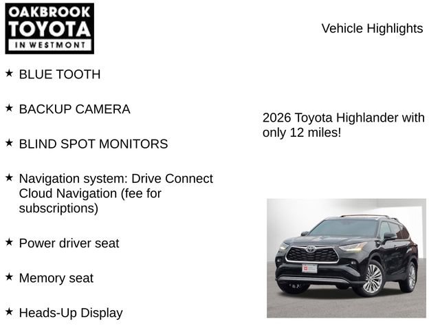 Certified 2026 Toyota Highlander Platinum AWD/4WD image 6