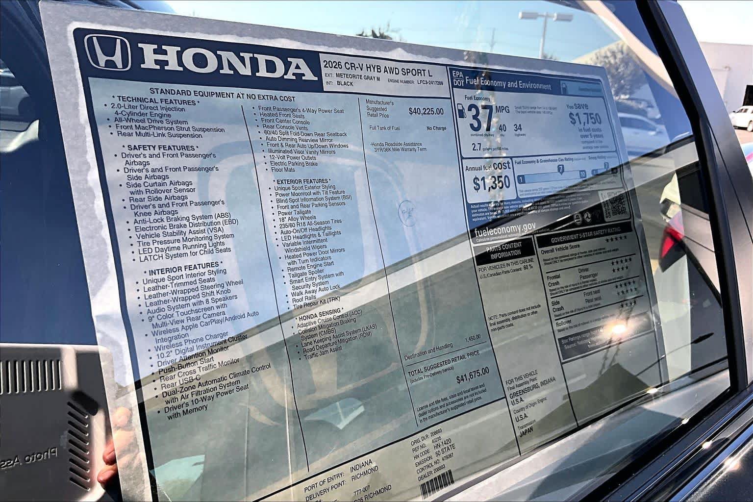 New 2026 Honda CR-V Sport-L image 22