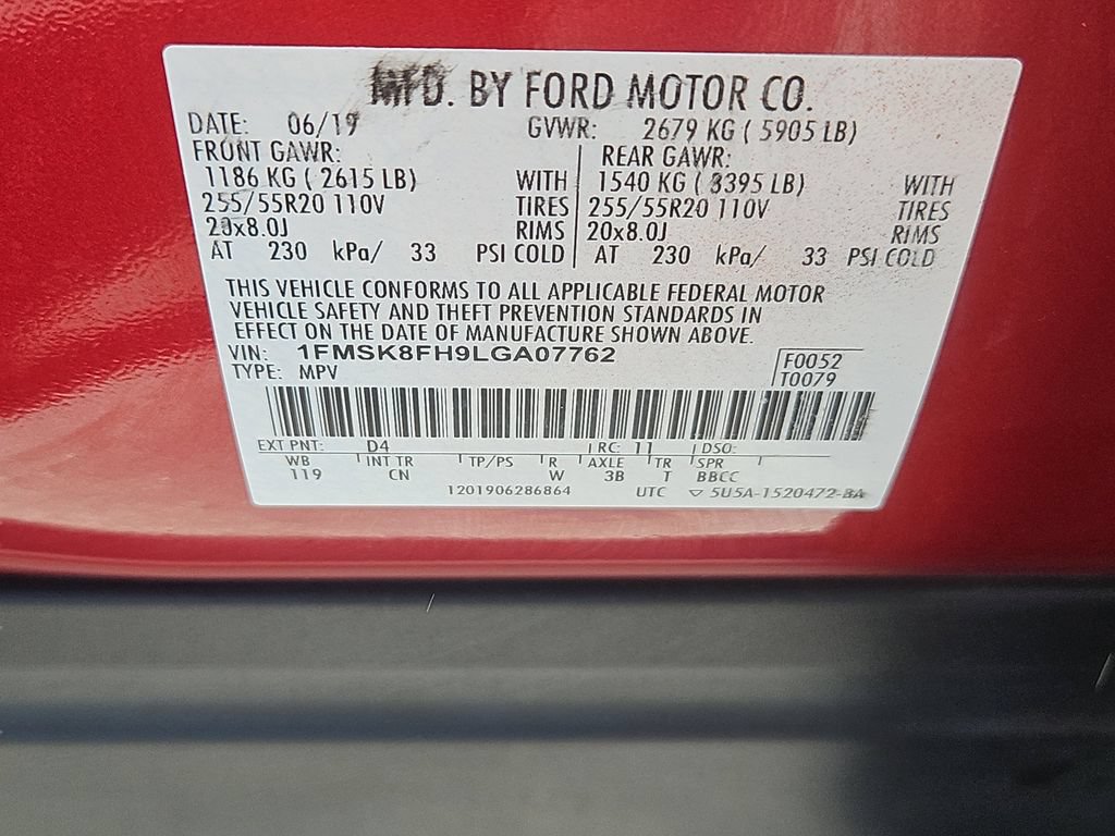 Used 2020 Ford Explorer Limited w/ Class III Trailer Tow Package AWD/4WD image 14