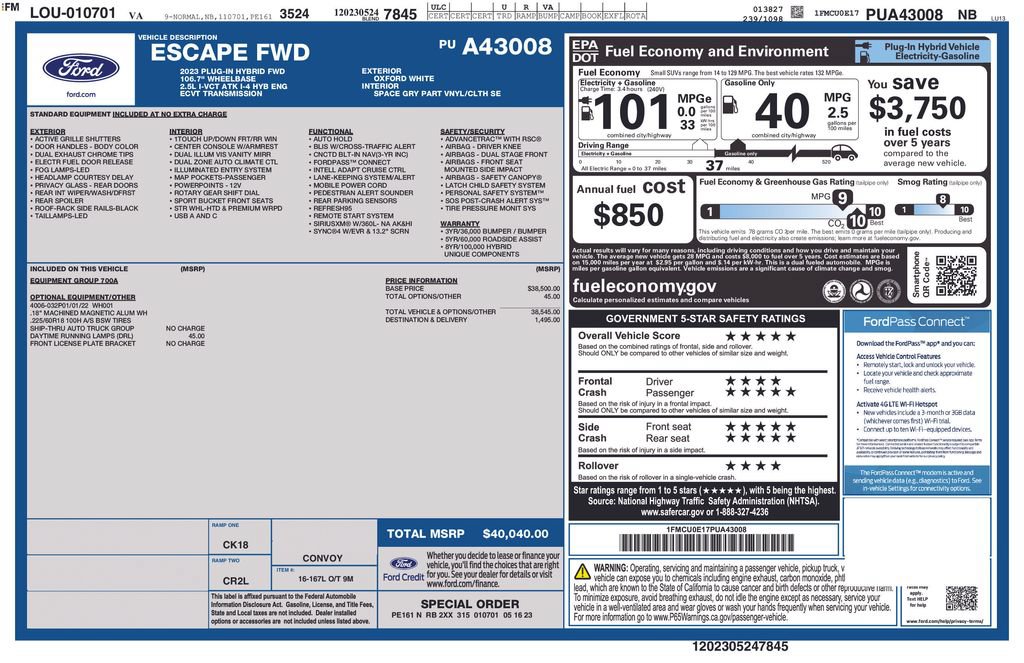 Used 2023 Ford Escape SE FWD image 29