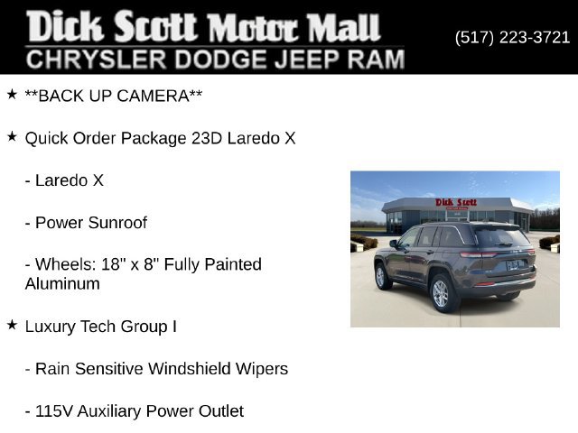 Certified 2024 Jeep Grand Cherokee Laredo X w/ Luxury Tech Group I AWD/4WD image 19